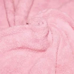 Baumwollfleece Stoff (Sherpa) Rosa