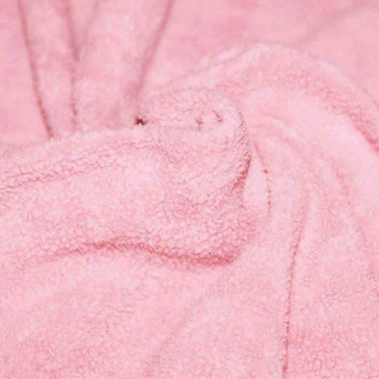Tissu Polaire Coton (Sherpa) Rose - (Tissu Polaire Coton (Sherpa))