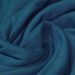 Katoenen Jersey Petrol Blauw