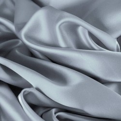 Cotton Satin Stretch Fabric Light Grey