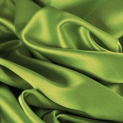 Cotton Satin Stretch Fabric Lime