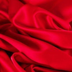 Cotton Satin Stretch Fabric Red