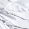 Cotton Satin Stretch Fabric White