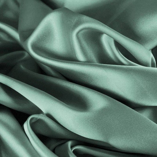 Cotton Satin Stretch Fabric Sea Green - (Cotton Satin Stretch Fabric)