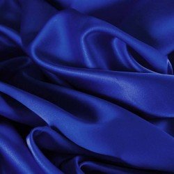 Cotton Satin Stretch Fabric Cobalt