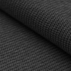 Tessuto Lavorato a Maglia Grigio Scuro Melange