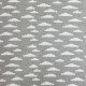 Big Knit Jacquard Stof - Wolken Grijs - (Decoratiestoffen)