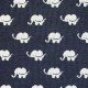 Big Knit Jacquard Stof - Olifant Marine - (Decoratiestoffen)