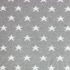 Big Knit Jacquard Stoff - Sterne Hellgrau