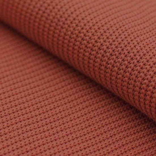 Big Knit Fabric Burnt Orange