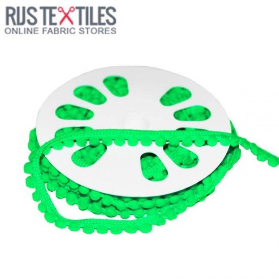 Bolletjesband 4mm Fluor Lime - (Banden En Linten)