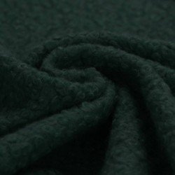 Boucle Fabric Curly Dark Green
