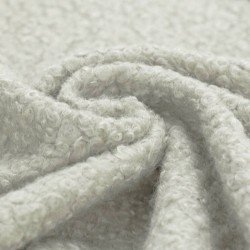 Boucle Fabric Curly Ecru