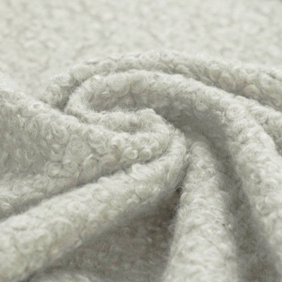 Tissu Lainages Bouclé Écru - (Tissu Bouclé)