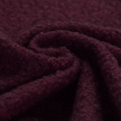Boucle Fabric Curly Eggplant