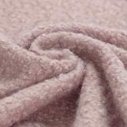 Boucle Fabric Curly Nude Pink