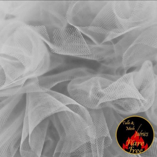 Nuziale Tessuto Tulle Grigio Chiaro 300CM Largo - (Nuziale Tessuto Tulle 300CM Largo)