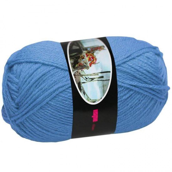 Knitting Wool ISPE Needle Size 4 Blue - (Wool Knitting Yarn Needle Size 4)
