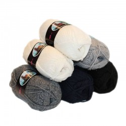 Breiwol Pakket 5 Kleuren 4 Stuks Naalddikte 4 Breiwol Pakket 5 Kleuren 4 Stuks Naalddikte 4