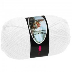 Knitting Wool ISPE Needle Size 4 White