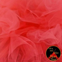 Tulle Netting Fabric Red 300CM Wide