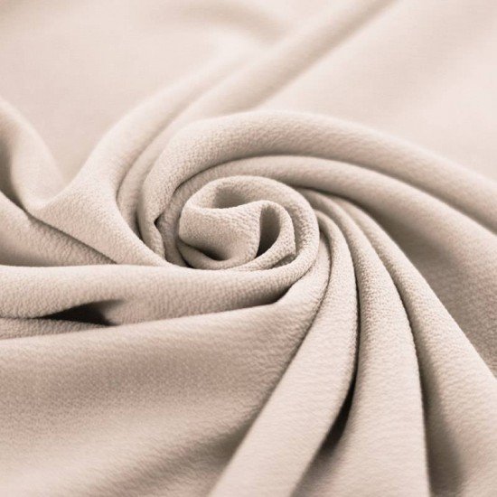 Bubble Chiffon Stof Stretch Beige - (Fashion Stoffer)