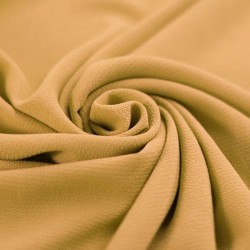 Bubble Chiffon Fabric Stretch Mustard