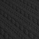 Cable Knit Jacquard Fabric Black - (Fashion Fabrics)