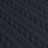 Cable Knit Jacquard Fabric Navy