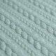 Cable Knit Jacquard Fabric Sea Green - (Fashion Fabrics)