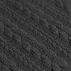 Cable Knit Jacquard Fabric Dark Grey