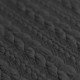 Cable Knit Jacquard Fabric Dark Grey - (Fashion Fabrics)
