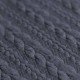 Tessuto In Maglia Motivo a Treccia Jeans Melange - (Tessuti Moda)