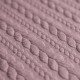 Cable Knit Jacquard Fabric Old Pink - (Fashion Fabrics)