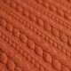 Cable Knit Jacquard Fabric Orange - (Fashion Fabrics)