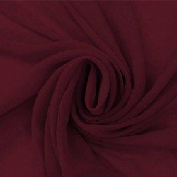 Chiffon Fabric Bordeaux