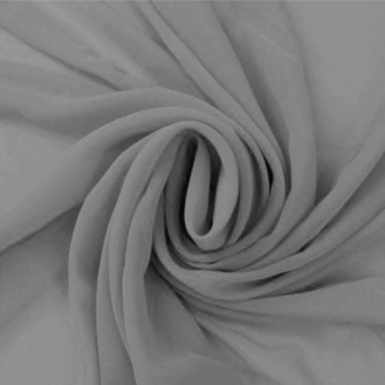 Tissu Mousseline Gris - (Tissu Mousseline )