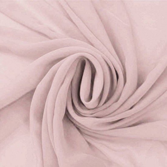 Tissu Mousseline Nude Rose  - (Tissu Mousseline )