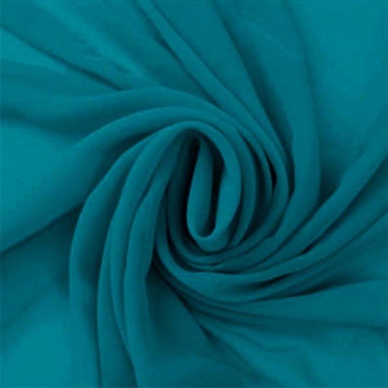Chiffon Fabric Petrol - (Chiffon Fabric)
