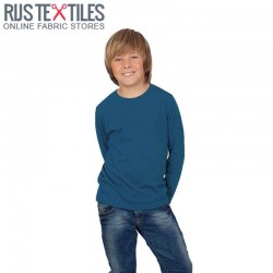 Katoenen Jersey Petrol Blauw Katoenen Jersey Petrol Blauw