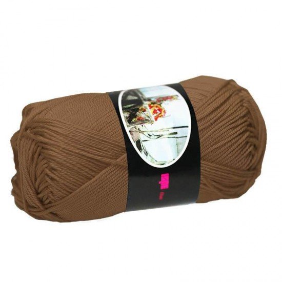 Fils à Tricoter De Coton ISPE Brun - (Fils En Coton)