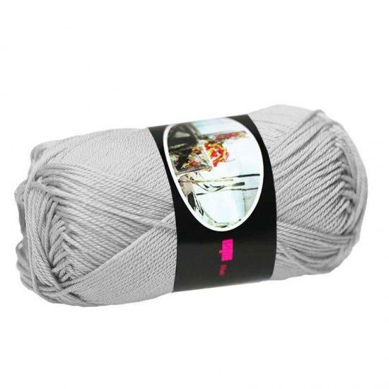 Fils à Tricoter De Coton ISPE Gris Clair - (Fils En Coton)