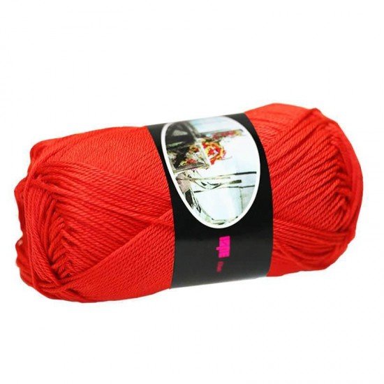 Fils à Tricoter De Coton ISPE Rouge - (Fils En Coton)