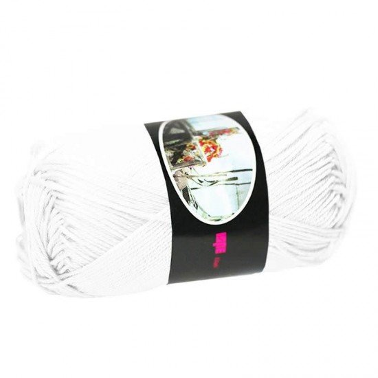 Fils à Tricoter De Coton ISPE Blanc - (Fils En Coton)