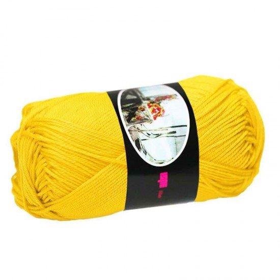 Fils à Tricoter De Coton ISPE Jaune - (Fils En Coton)