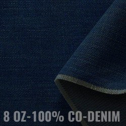Denim Fabric Cotton 8-OZ Dark Blue