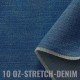Tessuto Jeans Di Cotone Elasticizzato 10-OZ Blu - (Tessuti Jeans Di Cotone)