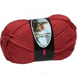 Knitting Wool ISPE Needle Size 5,5 - 6 Bordeaux
