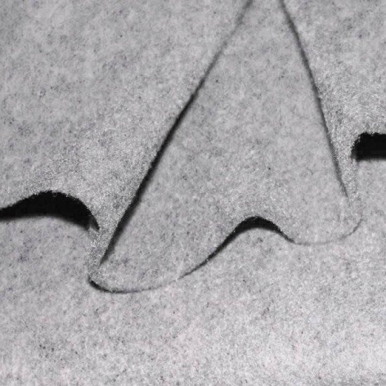 Felt Fabric 3mm Light Grey Melange - (Felt Fabric (Bags))