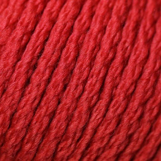 Merino Garn ISPE Nål Tykkelse 7 - 8 Rød - (Babyuld / Babygarn Nål Tykkelse 7 - 8)